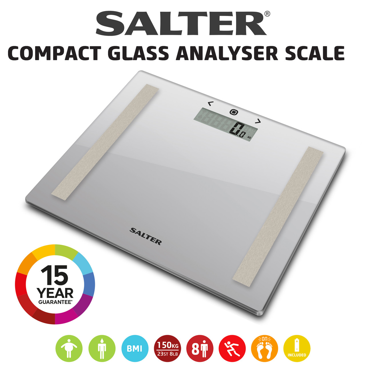 Body Fat Scale Silver