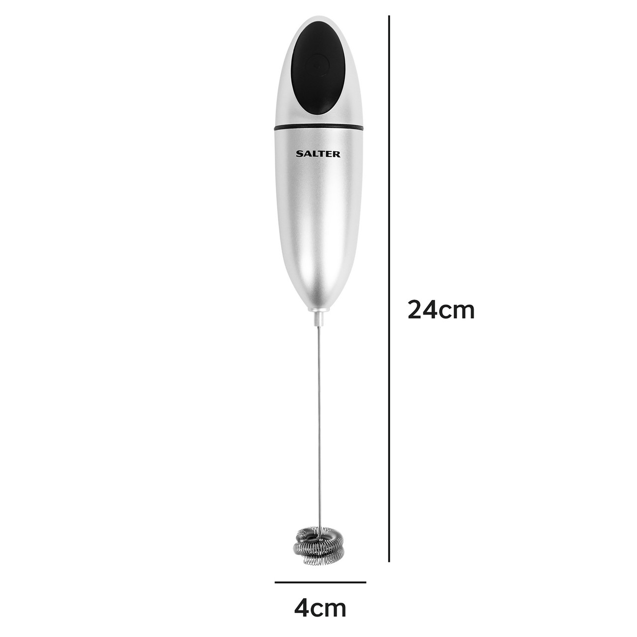 Handheld Milk Frother Whisk with Stand. Stainless Steel Battery Operated  Electric Foamer, 0.6 x 0.6 x 9.75 in - Ralphs