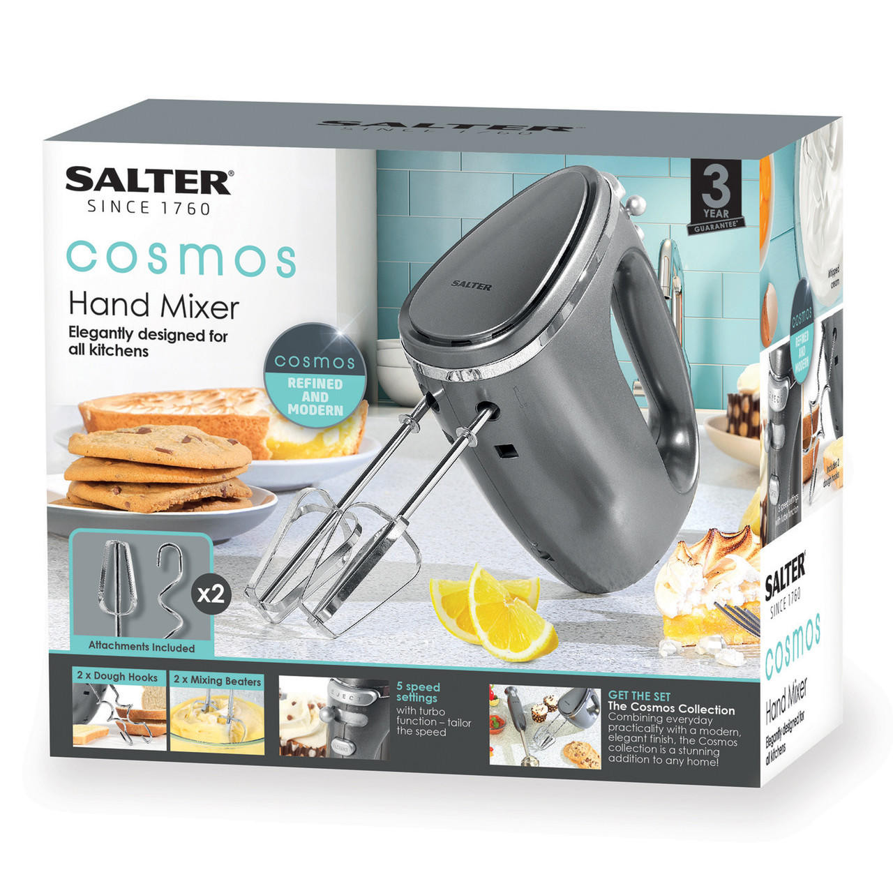 hand mixer electric, cusinaid 5-speed hand mixer with turbo