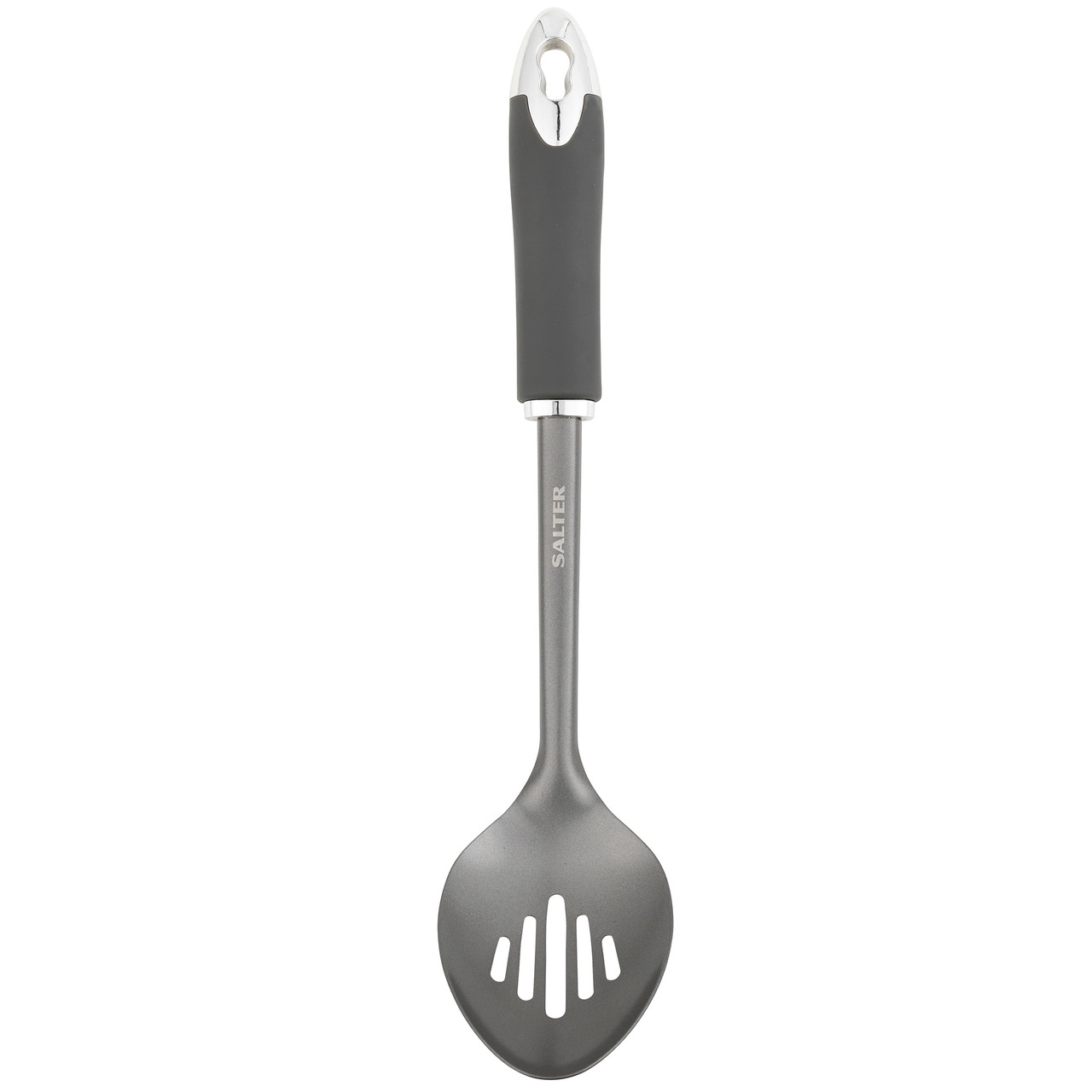 Salter Slotted Spoon, Stainless Steel, Matte Grey