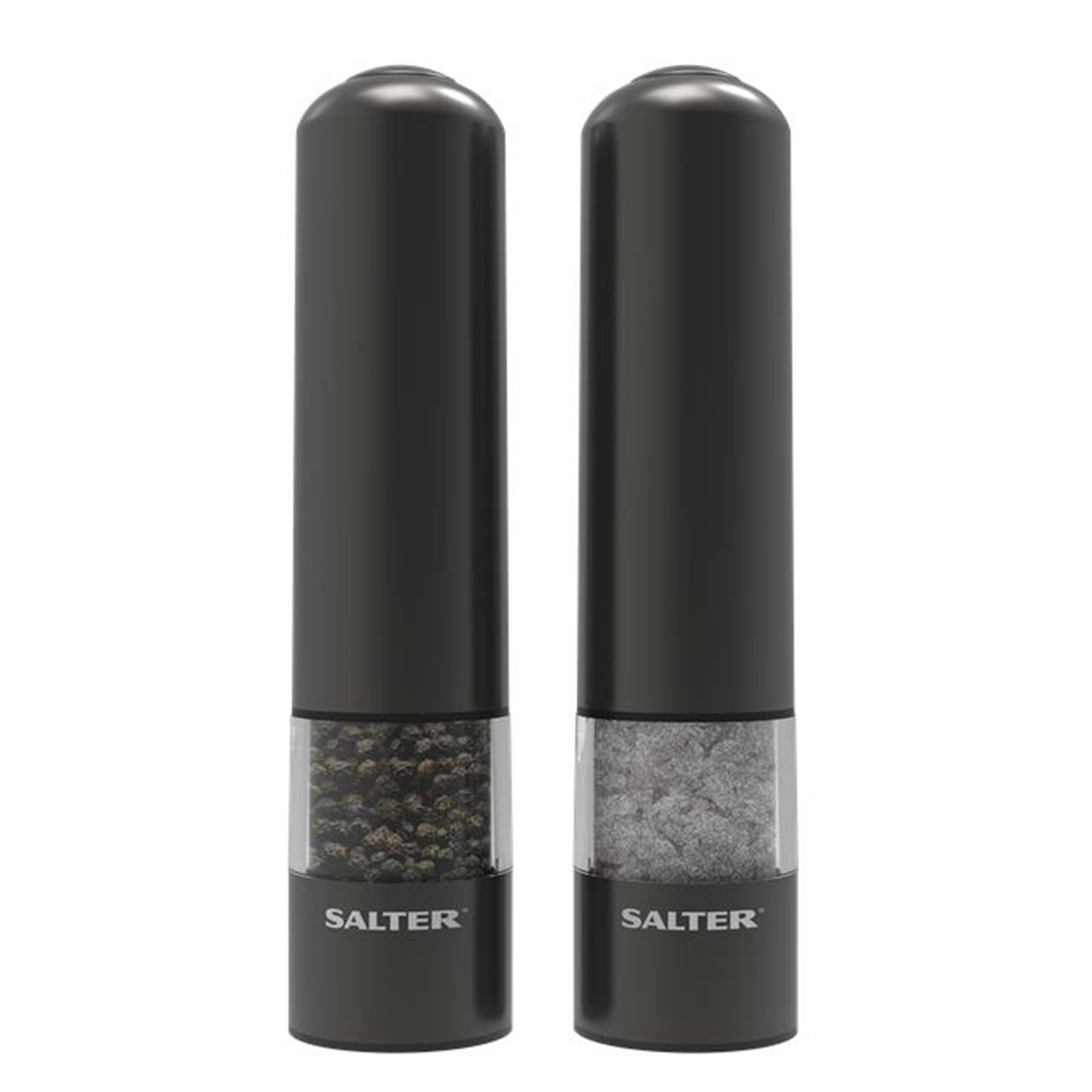 2 in 1 Electric Salt and Pepper Grinder Set Shaker USB Rechargeable,  Sangcon Salt and Pepper Grinder Mill Set Dual In One, Automatic Refillable