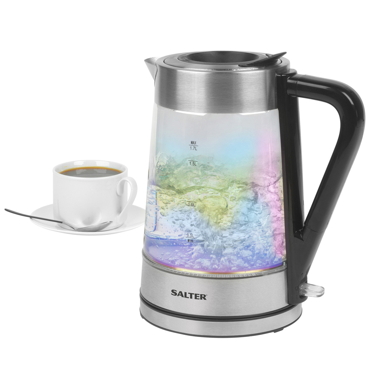 capresso h2o plus cordless glass water kettle