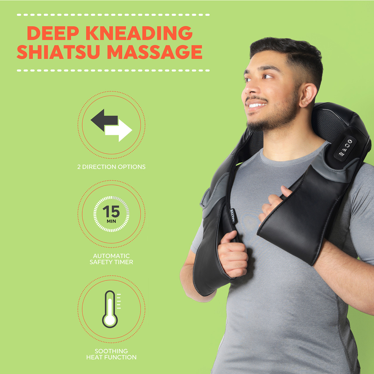 Mo Cuishle Shiatsu Back/Shoulder/Neck Massager with Heat FREE SHIPPING