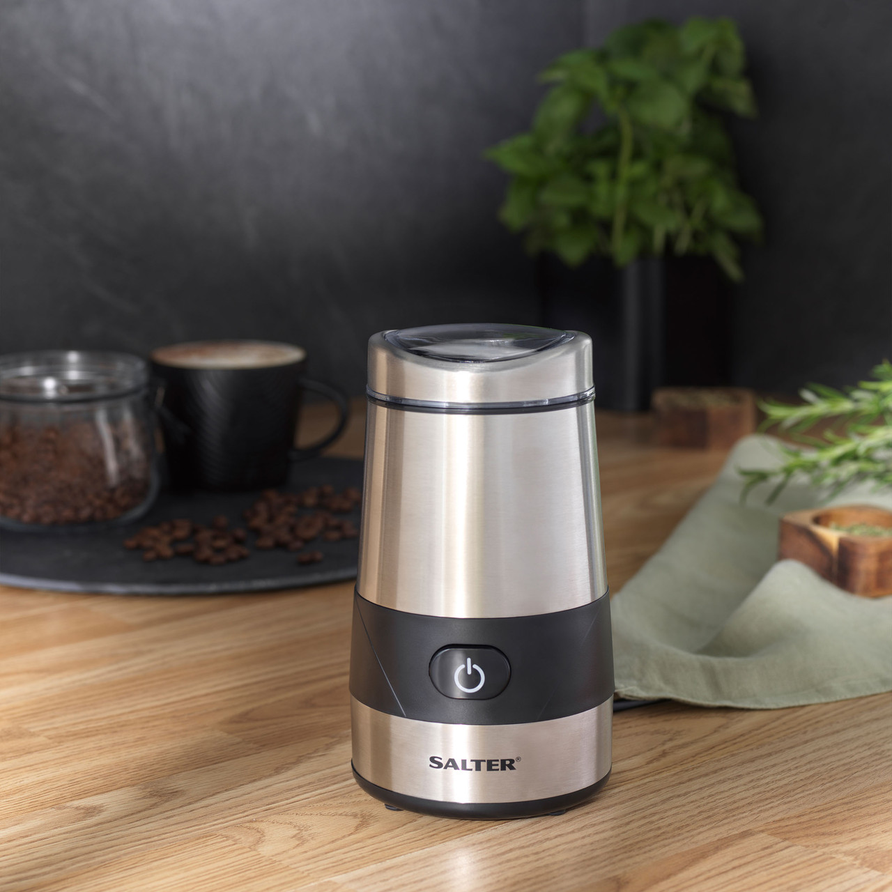 Salter Electric Coffee Bean Spice Nut Grinder Spices 200W Stainless Steel  View