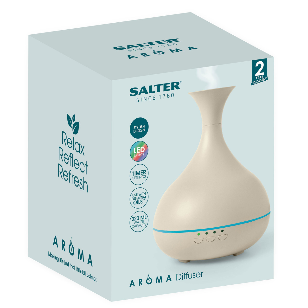 Shop Salter Aroma 320ml Essential Oil Mist Diffuser, Neutral