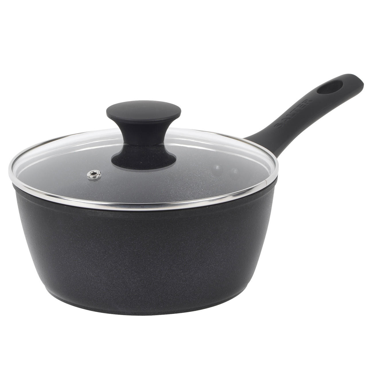 Noir 20cm Megastone | Salter Shop Saucepan Non-Stick