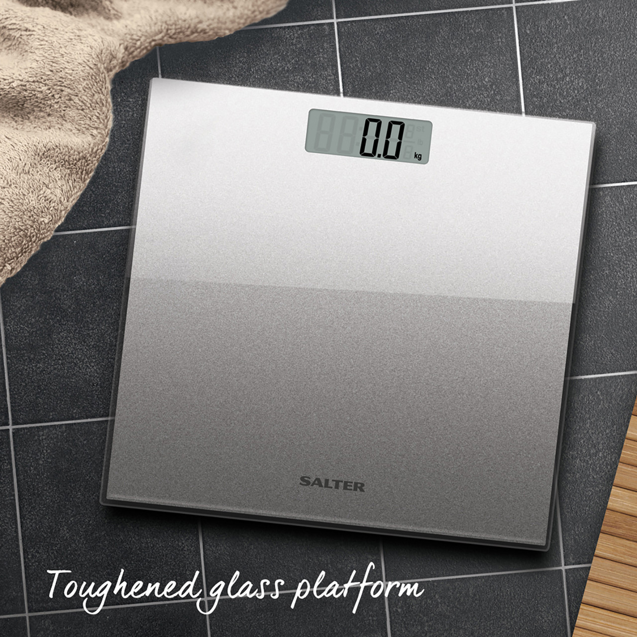 Buy Salter Eco Rechargeable Bathroom Scale 180kg at Barbeques Galore.
