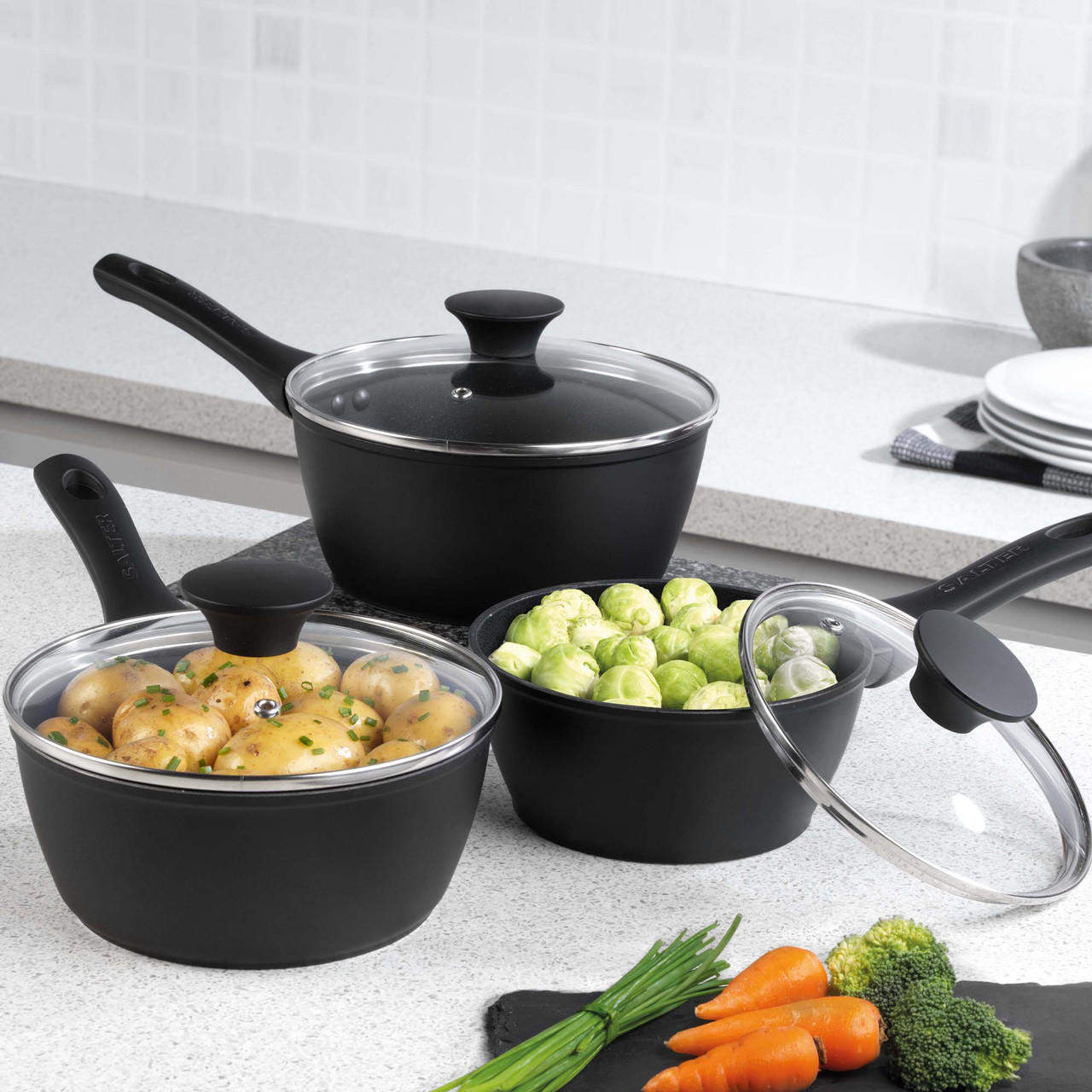 Stainless Steel 28cm Large Non-Stick Sauté Pan, M&S Collection