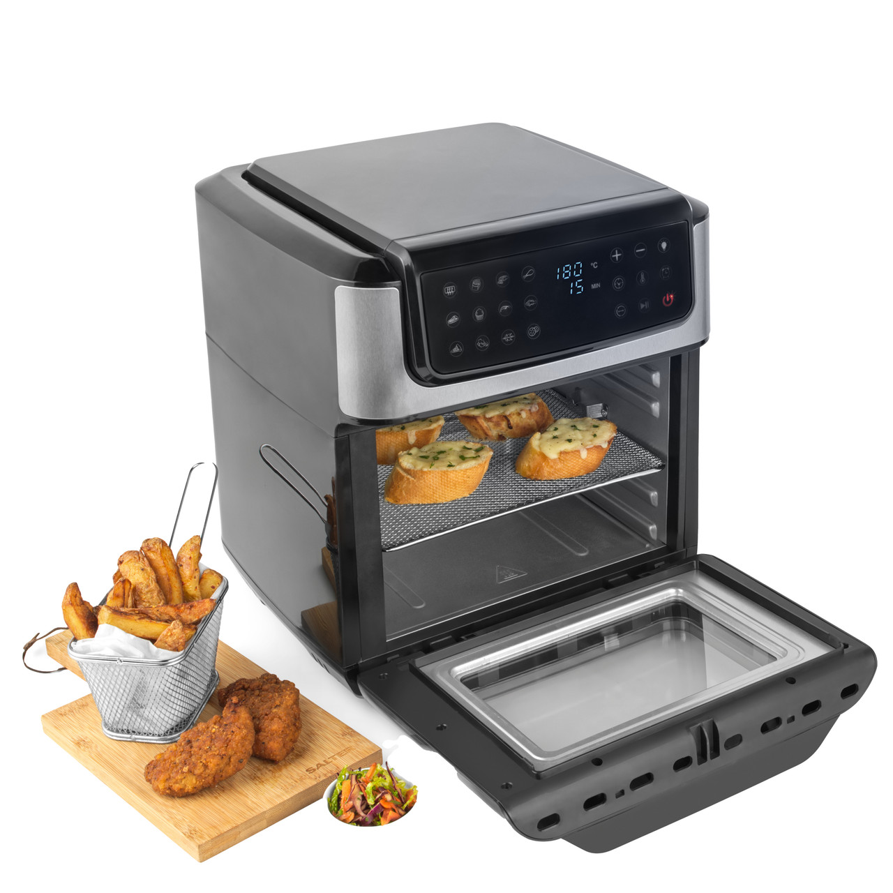 12L Digital Air Fryer Oven w/ 200C, 7 Cooking Settings & Rotisserie Fu –  Lenoxx Electronics