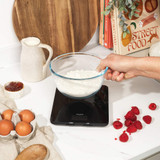 Glass Digital Kitchen Scale, 5kg - Black