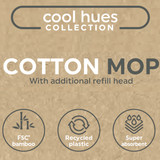 Cool Hues Cotton Floor Mop With Refill Head, FSC®-certified