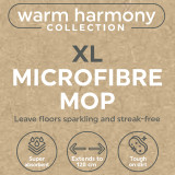Warm Harmony Reusable Microfibre Mop with Refill Head Salter LASAL71519WEU7 5054061471519