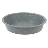 Salter Marble Collection Carbon Steel Non Stick Round Baking Pan, 24 cm, Grey
