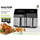 Dual Sector Air Fryer - 9L