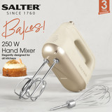 Bakes Hand Mixer – 5 Speed Settings, Various Attachments, 250W