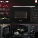 Kuro Microwave and Canister Set – 800W, Black 