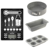 Non-Stick Baking Set and Digital Kitchen Scales 