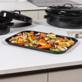 Vitreous Enamel 36/40cm Baking Tray Set 