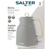 Retro 1.7L Kettle – Grey