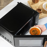 Toronto Kettle, Toaster & Digital Microwave Set - Black 