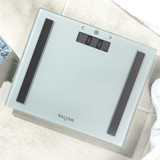 Compact Glass Analyser Bathroom Scale - Silver
