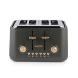 Pebble Kettle, 4-Slice Toaster & Canister Set - Charcoal