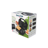 Salter XL 3 in 1 snack maker box, showing toasties, waffles and paninis.