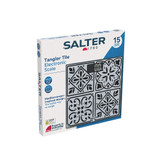 Salter Tangier Tile electronic scale packaging with Mediterranean pattern