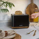 Toronto Kettle, Toaster, Microwave Set – Kitchen Countertop Appliances- Black 
