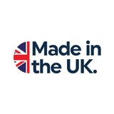 Logo: Made in the UK with Union Jack graphic.