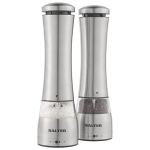 Buy Salter Stainless Steel Electronic Salt & Pepper Mill Set at Barbeques  Galore.