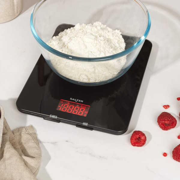Glass Digital Kitchen Scale - 5kg - Black - 1150 BKDR - 5054061483802 Glass Digital Kitchen Scale - 5kg - Black - 1150 BKDR - 5054061483802