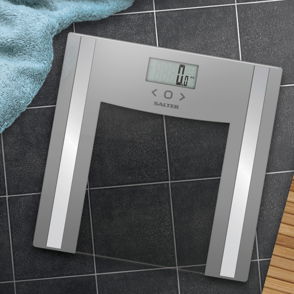 Glass Analyser Bathroom Scale - Grey