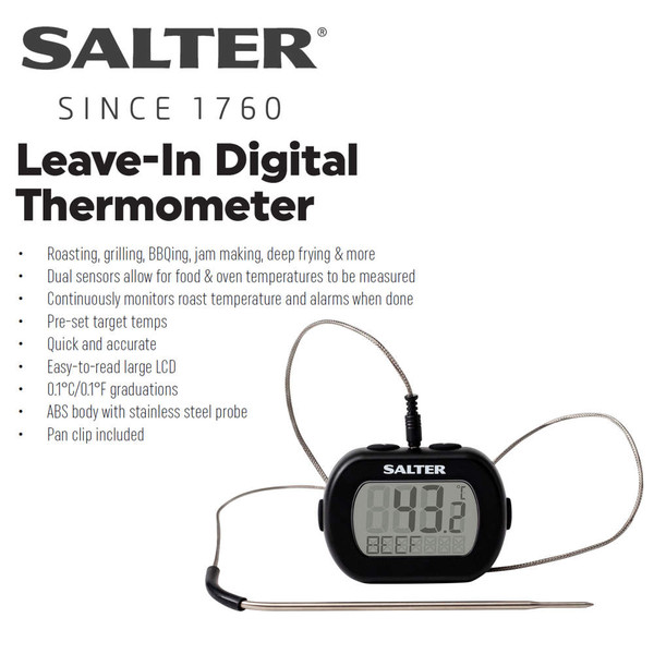Leave-In Digital Kitchen Thermometer Leave-In Digital Kitchen Thermometer
