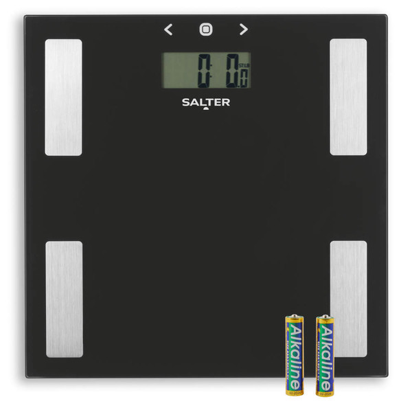 Glass Analyser Bathroom Scale - Black