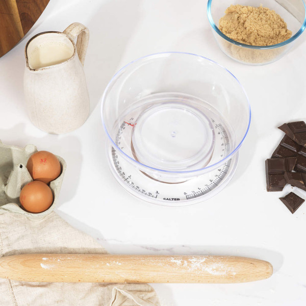 Mechanical Bowl Kitchen Scale - White