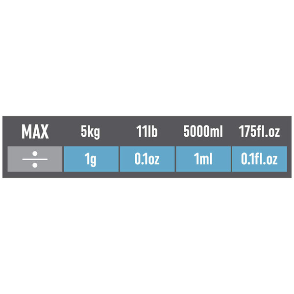 Ultra Slim Digital Kitchen Scale - Black