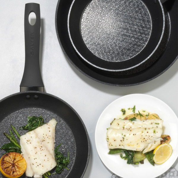 Geo Hex 30cm Frying Pan - Black - BW08772 - BGC - Salter - 5054061356311