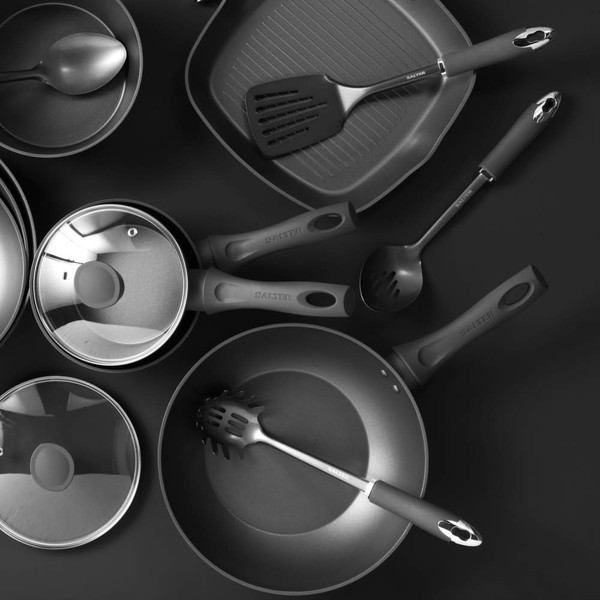 Cosmos Slotted Spoon - Stainless Steel - Grey - BW11065EU7 - Salter - 5054061430257