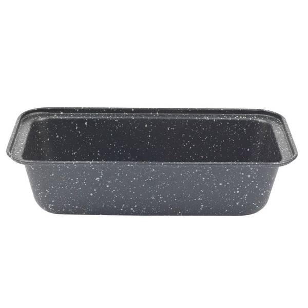 Large black speckled loaf tin, non-stick finish, for baking bread or cakes