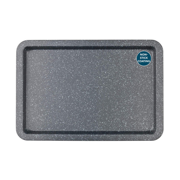 Grey speckled non-stick baking tray
