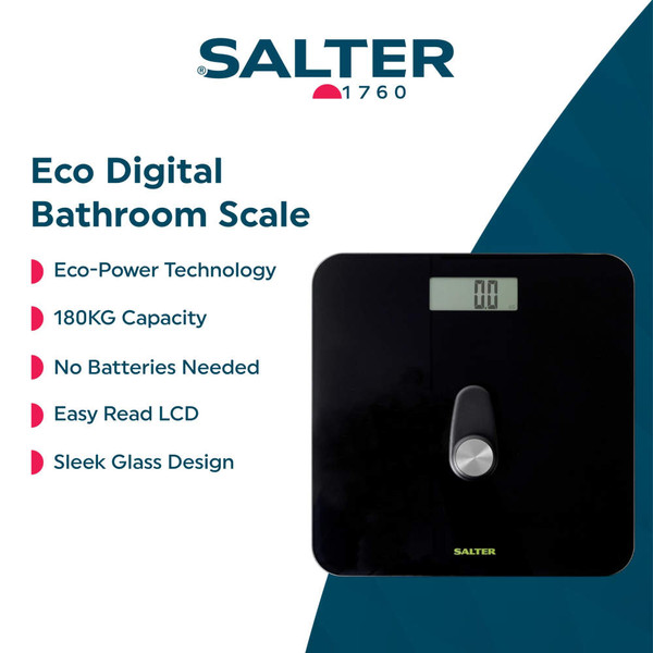 Bamboo digital bathroom scales with LCD display, shown from angled top view.