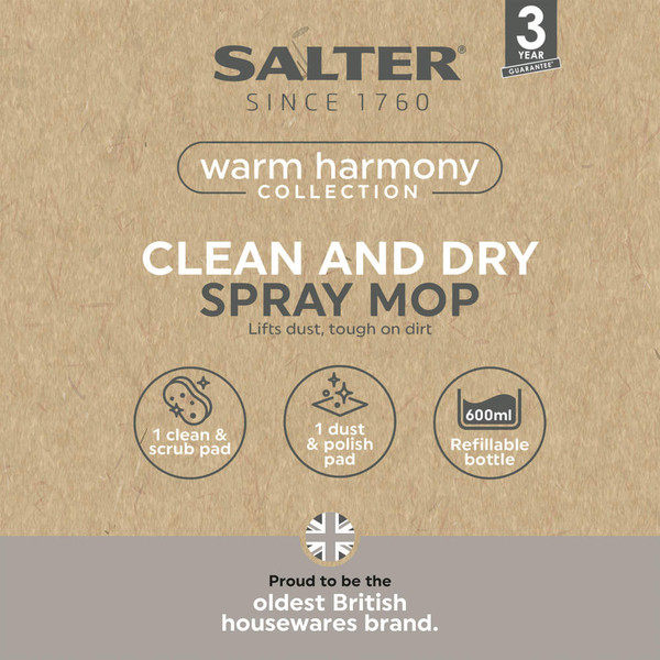 Warm Harmony Spray Mop & 2 Mop Pads
