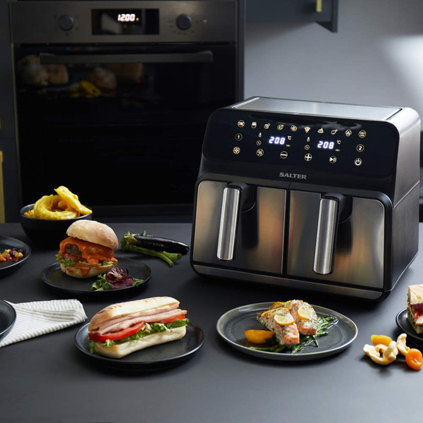 Dual Air Pro Air Fryer - 7.6L - No - EK5196 - Salter - 5054061498028