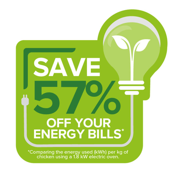 Banner: Save 57% off your energy bills compared to using a 1.8kW electric oven