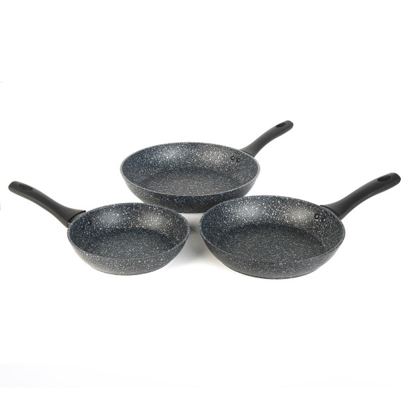 Megastone 3-Piece Frying Pan Set - 20/24/28cm