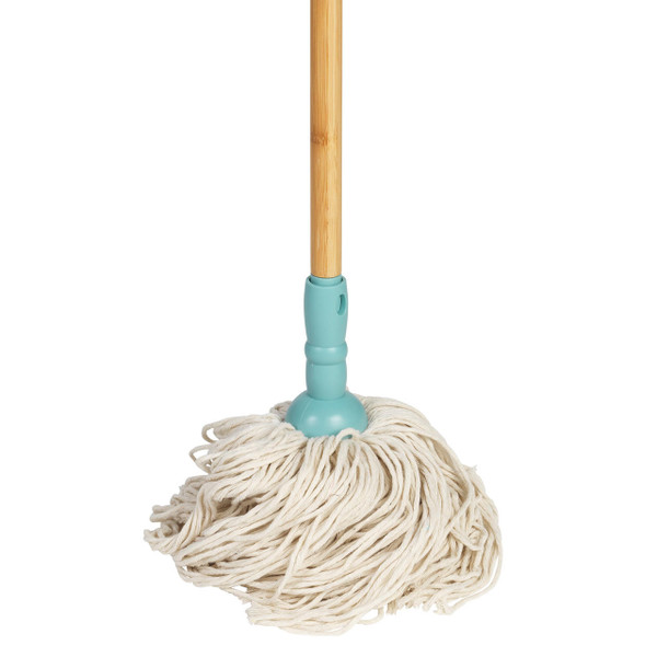 Cool Hues Cotton Floor Mop With Refill Head, FSC®-certified Salter LASAL71465C2EU7 5054061472479Cool Hues Cotton String Mop & Refill Head - Blue - LASAL71465C2EU7 - Salter - 5054061472479