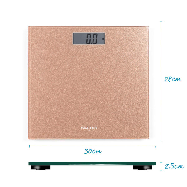 Glitter Glass Personal Bathroom Scale