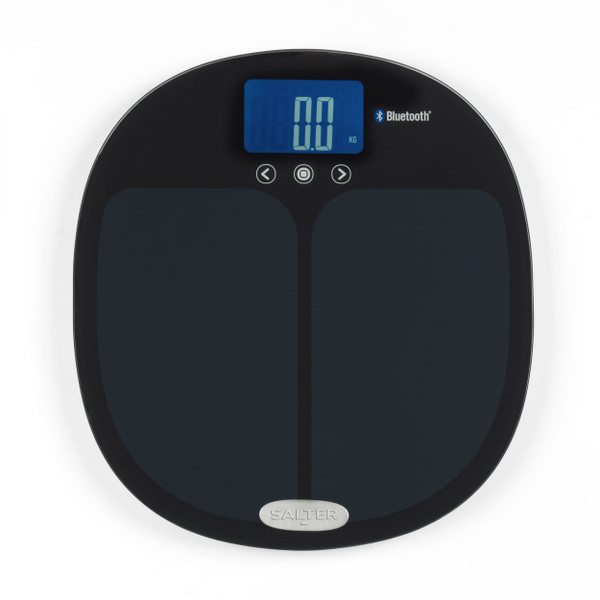 Curve Bluetooth Smart Analyser Bathroom Scale, Black/White - AAA Batteries - 9192 Parent - Salter -