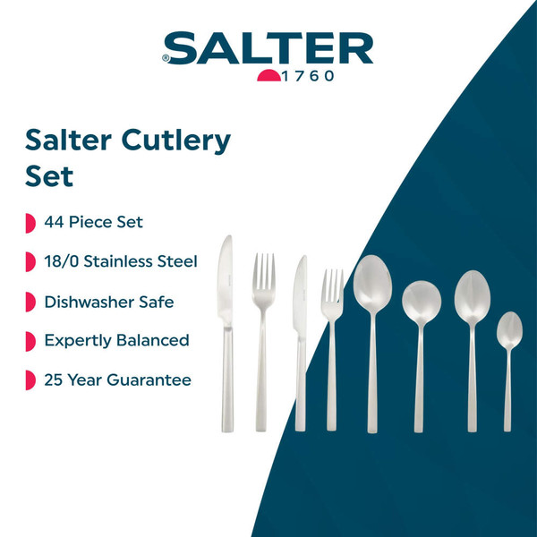 Eight-piece silver cutlery set with knife, fork and spoon assortment